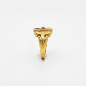 Navratna Valor Men's Gold Ring - 22K Jewellery