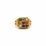 Navratna Valor Men's Gold Ring - 22K Jewellery