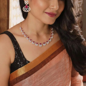 Orchid Bloom Diamond Set  - 18K Jewellery