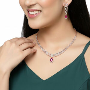Enchanted Teardrop Diamond Set - 18K Jewellery