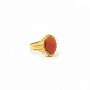 Coral Crest Men's Gold Ring - 22K Jewellery