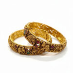 RAJWADI NEELAM GOLD BANGLES - 22K JEWELLERY