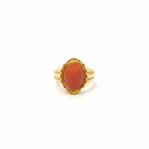 Coral Crest Men's Gold Ring - 22K Jewellery