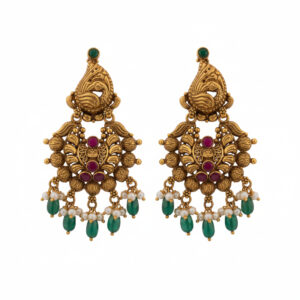 RAJWADI NEELA GOLD JHUMKAS-22K JEWELLERY
