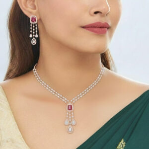 Crimson Grace Diamond Set - 18K Jewellery