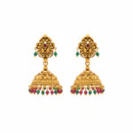 RANGIKA TEMPLE GOLD JHUMKAS- 22K JEWELLERY
