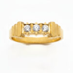TRINITY CREST MEN'S GOLD RING - 22K JEWELLERY