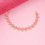 Blush Petal Gold Necklace - 22K Jewellery