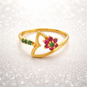 Blossom Grace Gold Ring - 22K Jewellery