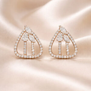 Trilight Curve Diamond Earrings - 18K Jewellery