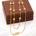 GOLDEN AURA BEAD CHAIN- 22K JEWELLERY