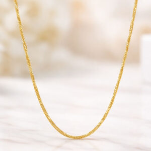 CLASSIC MESH GOLD CHAIN- 22K JEWELLERY