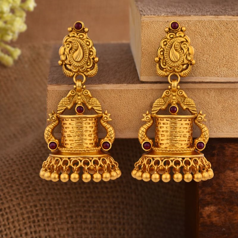 SWARNA VIRAASAT GOLD JHUMKAS- 22K JEWELLERY SWARNA VIRAASAT GOLD JHUMKAS- 22K JEWELLERY