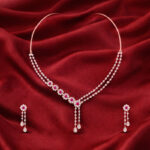Crimson Glow Diamond Set - 18K Jewellery