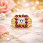 IMPERIAL SQUARE MEN'S GOLD RING - 22K JEWELLERY