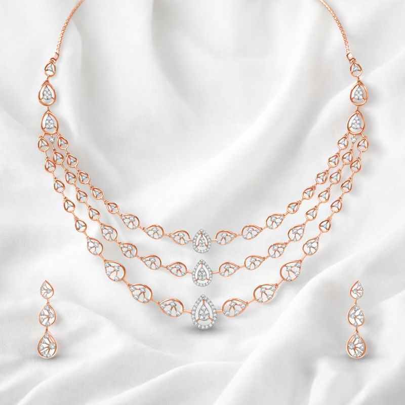 Azure Strings Diamond Set- 18K Jewellery Azure Strings Diamond Set- 18K Jewellery