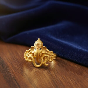 Ganadhipa Divine Men's Gold Ring - 22K Jewellery