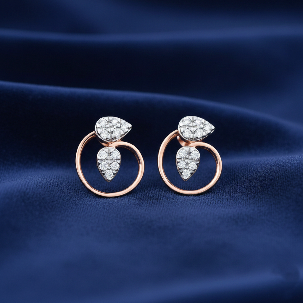 Dewdrop Embrace Diamond Studs - 18K Jewellery Dewdrop Embrace Diamond Studs - 18K Jewellery