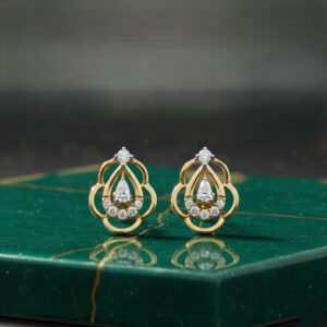 Teardrop Grace Diamond Earrings - 18K Jewellery