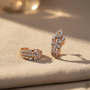 Ringlet Shine Diamond Earrings - 18K Jewellery