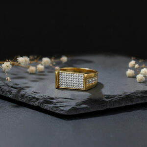 HORIZON LOOP MEN'S GOLD RING - 22K JEWELLERY