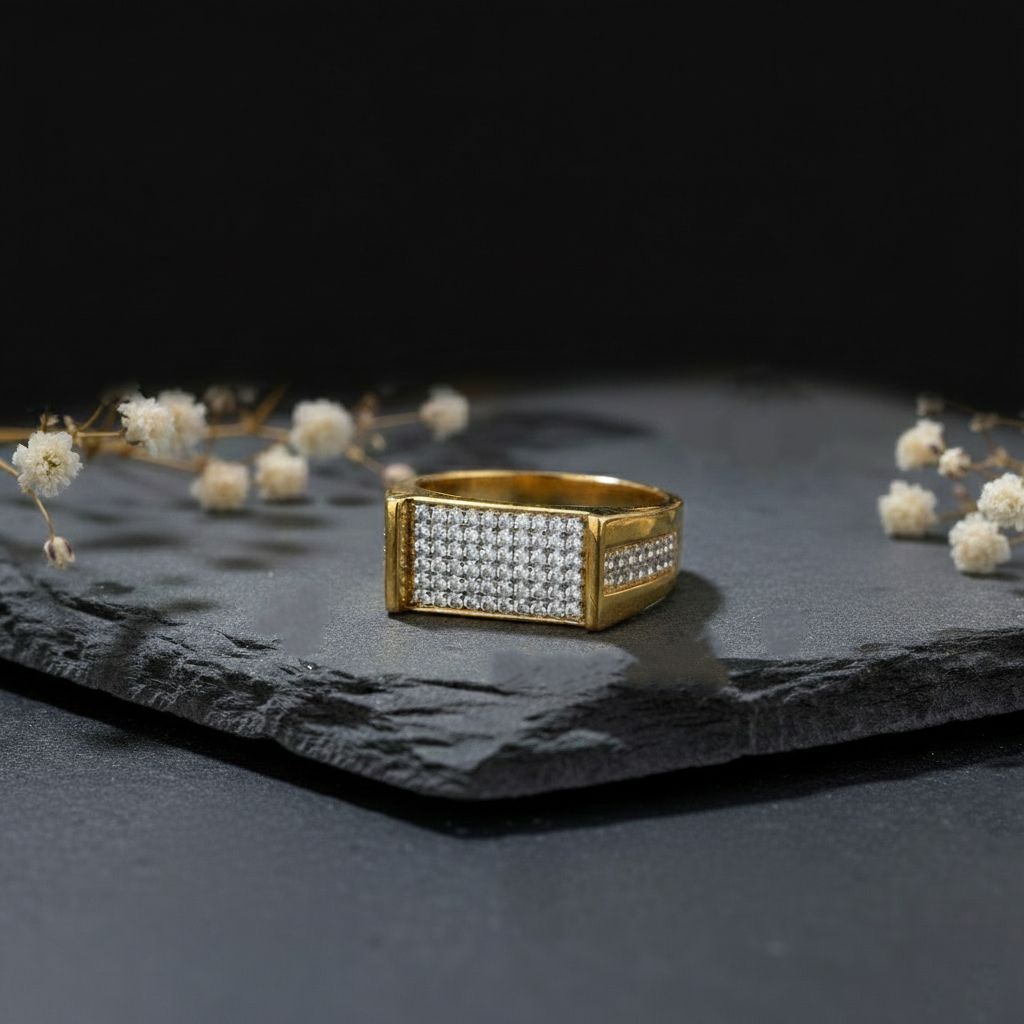 HORIZON LOOP MEN'S GOLD RING - 22K JEWELLERY HORIZON LOOP MEN'S GOLD RING - 22K JEWELLERY