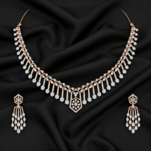 Royal Raindrop Diamond Set - 18K Jewellery