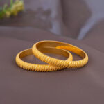 Gold Rekha Bangles - 22K Jewellery