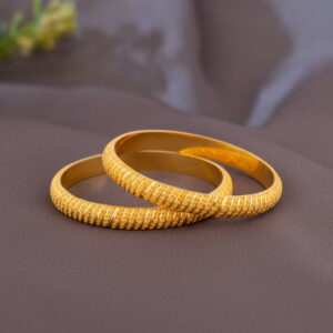 Gold Rekha Bangles - 22K Jewellery