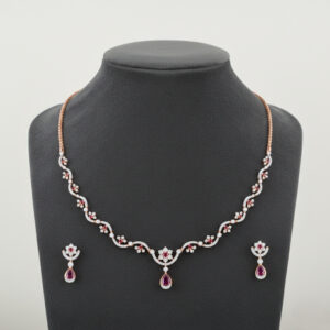 Regal Ripple Diamond Set  - 18K Jewellery
