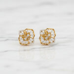 Flora Wink Diamond Earrings - 18K Jewellery