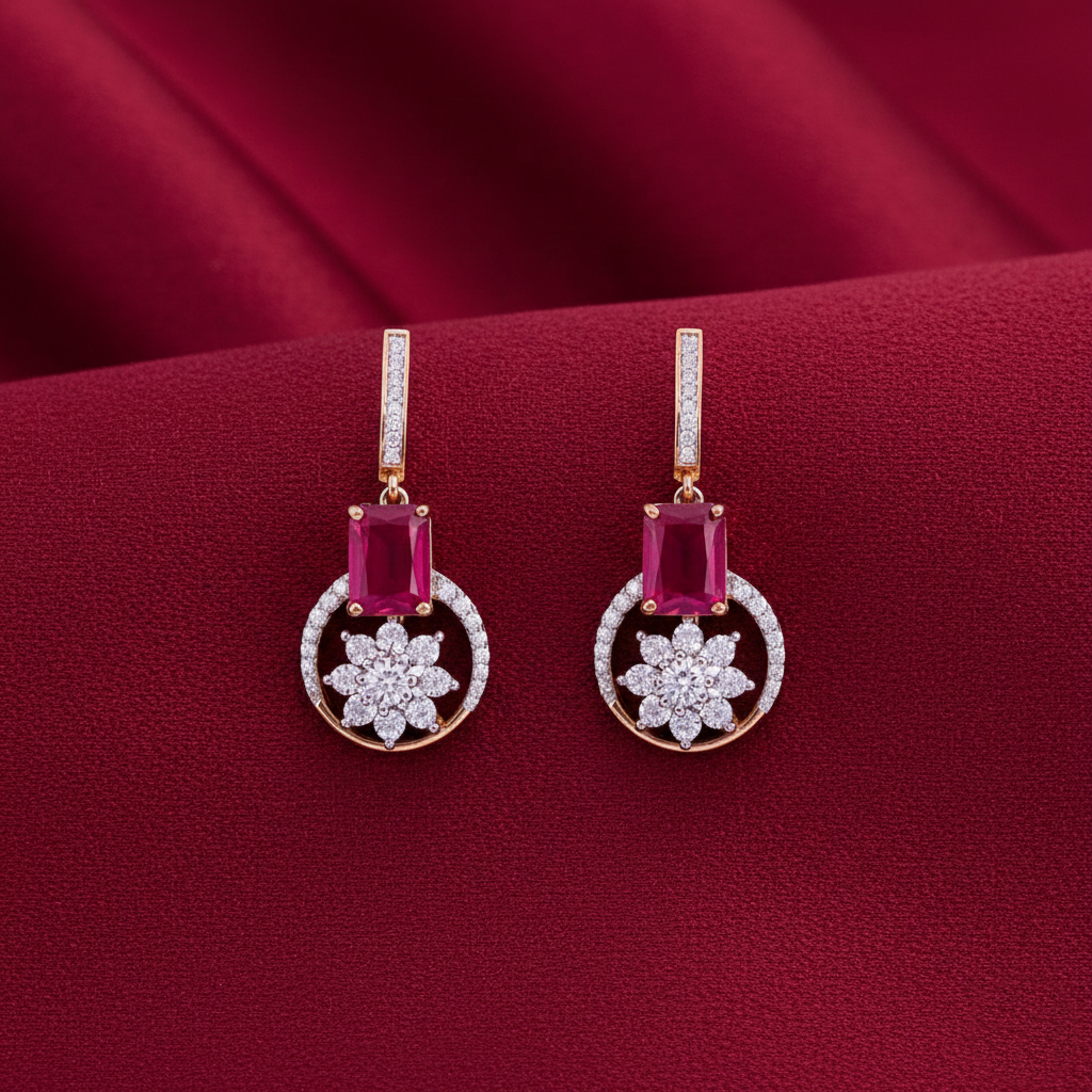 Cherry Dazzle Diamond Earrings - 18K Jewellery Cherry Dazzle Diamond Earrings - 18K Jewellery