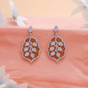 Leaf Whisper Diamond Earrings - 18K Jewellery