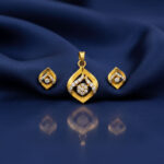 AURELIA SPARKLE GOLD PENDANT SET - 22K JEWELLERY