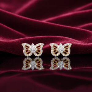 Glimmer Fly Diamond Earrings - 18K Jewellery