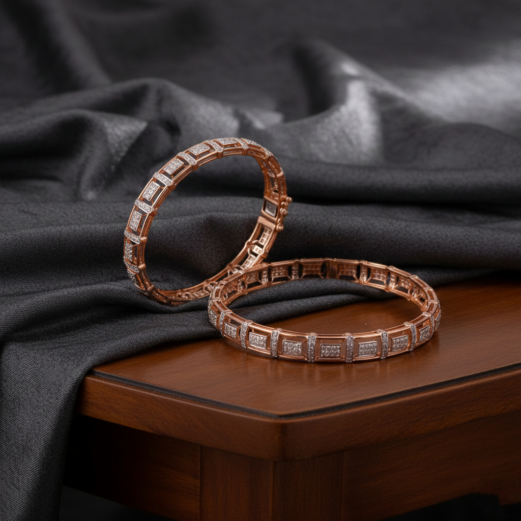 Luxe Harmony Diamond Bangles - 18K Jewellery Luxe Harmony Diamond Bangles - 18K Jewellery