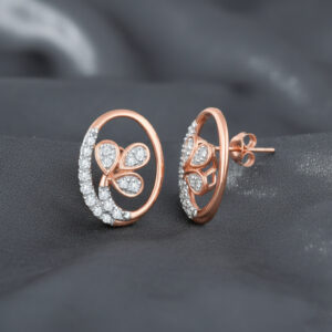 Clover Kiss Diamond Studs - 18K Jewellery