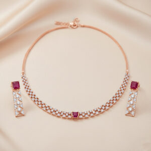 Blush Bloom Diamond Set - 18K Jewellery