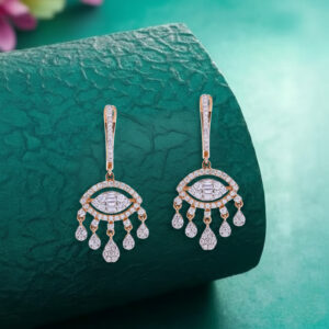 Sparkle Eye Diamond Earrings - 18K Jewellery