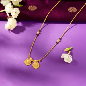 Twin Coin Gold Mangalsutra- 22K Jewellery