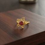 BLOSSOM KNOT ELEGANCE GOLD RING - 22K JEWELLERY