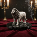 Regal Silver Lion Idol - 925 Sterling Silver