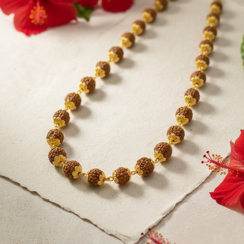 Rudra Sutra Sacred Gold Chain- 22K Jewellery Rudra Sutra Sacred Gold Chain- 22K Jewellery