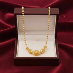 GOLDEN AURA BEAD CHAIN- 22K JEWELLERY