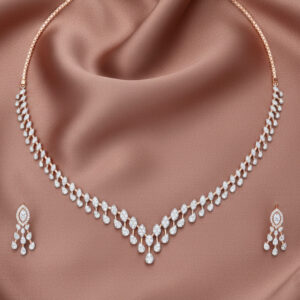 Coral Radiance Diamond Set  - 18K Jewellery
