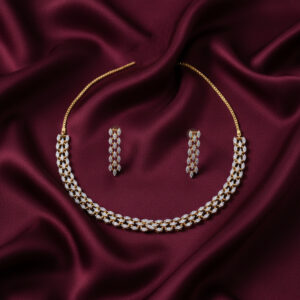 Elegant Layered Diamond Set - 18K Jewellery