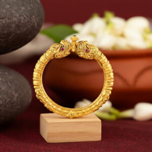 Gold Divira Bangles - 22K Jewellery