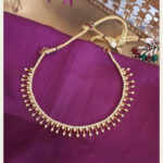 CZ Radiance Gold Necklace - 22K Jewellery