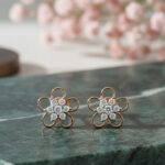 Daisy Spark Diamond Earrings - 18K Jewellery