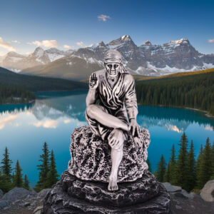 Sai Baba Antique Silver Idol - 925 Sterling Silver